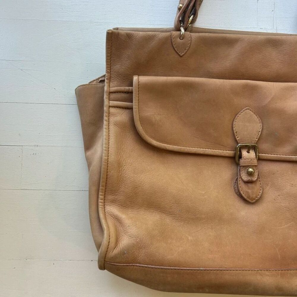 Vintage Leather Bag Brown - Picture 2 of 11
